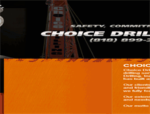 Tablet Screenshot of choicedrilling.com